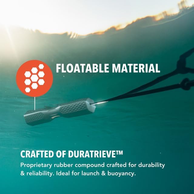 GUNNER Dog Training Bumper - Durable Retriever Dummy for Professional Training, Perfect for Water Activities, Hunting, and Outdoor Retrieval Practice, with Adjustable Rope for Easy Handling (White)