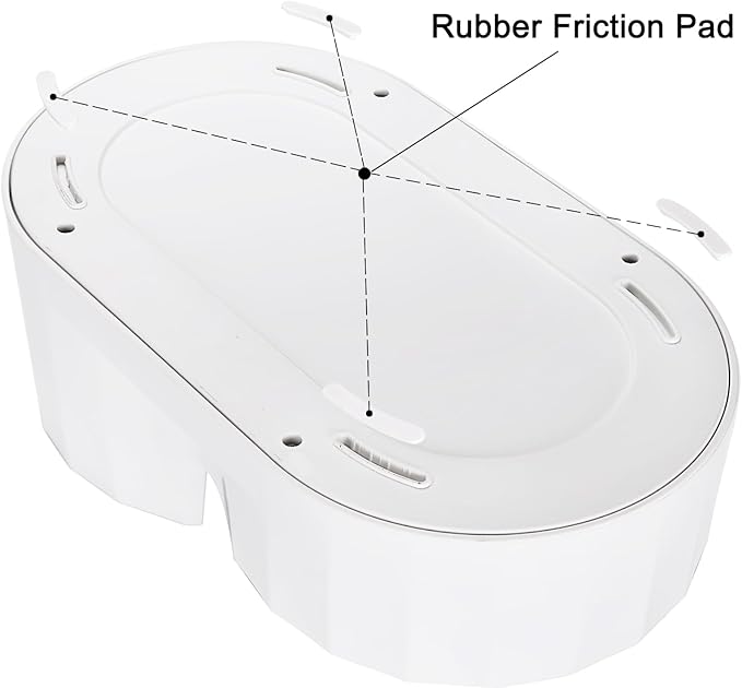 RIZZARI Automatic Gravity Pet Waterer: 7L White Stainless Steel Water Dispenser - Large Capacity with Triple Filter and Specialized Brush for Senior Dogs with Spinal Issues - for Living Room Bedroom