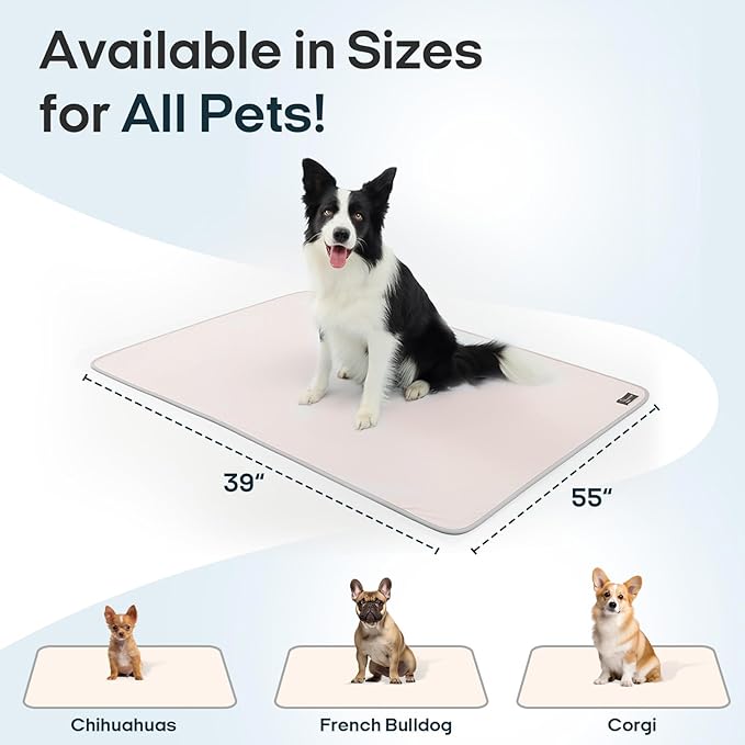 Zonli Premium Cooling Blanket for Dogs-Lightweight Fluffy Pet Throw & Bed Cover,Cooling Mat for Dogs,Cats&Puppies - Breathable,Durable Summer Blanket-Oversized 39"×55" Pet Pad, Machine Washable (PinK)