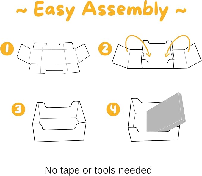 HIDE & SCRATCH Cardboard Cat Scratcher; Cat Scratcher Box and Bed with Refillable Double-Sided Cardboard Scratch Pad for Indoor Cats