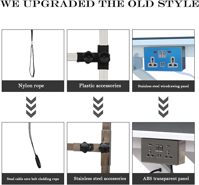 SoarFlash 49.6” Electric Lift Pet Dog Grooming Table,Heavy Duty Electric Grooming Table for Dogs&Cats,Heavy Duty Height Adjustable with Overhead Arm, Clamps, Two Grooming Noose
