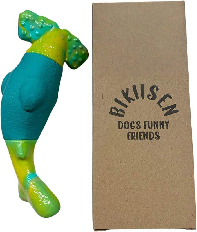 Dog Toys for Aggressive Chewers, Interactive Dog Chew Toys for Large Dogs, Squeaky Chew Toys to Keep Them Busy, Tough Toys for Medium/Large Breed (Green)