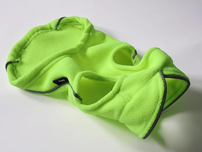 JACKO & CO - Fleece Vest Dog Sweater with Leash Ring - Soft, Warm & Lightweight Pullover Coat for Small & Medium Dogs, Puppies & Cats - Cozy Fall/Winter/Spring Pet Jacket (Lime Green, Small 4-6lbs)