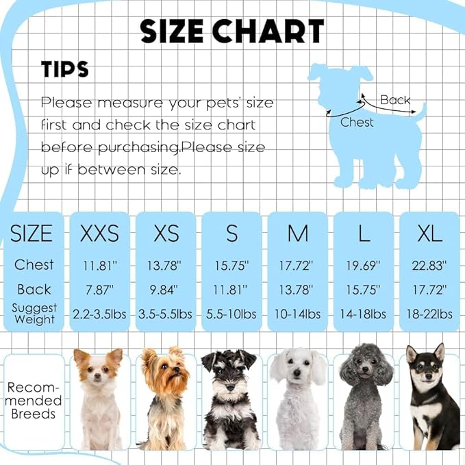 3 Pack Dog Sweaters for Small Dogs Girl Boy Winter Fleece Clothes Warm Soft Dog Sweatshirt Outfit for Dogs Cats Pet Apparel (Navy Blue+Grey+Light Blue, Small)