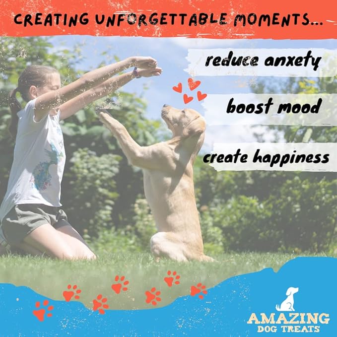 Amazing Dog Treats - Mega Thick Beef Lung Jerky Rewards | 100% Natural, High-Protein, Low-Fat, Grain-Free | (10 Pc/Pk)