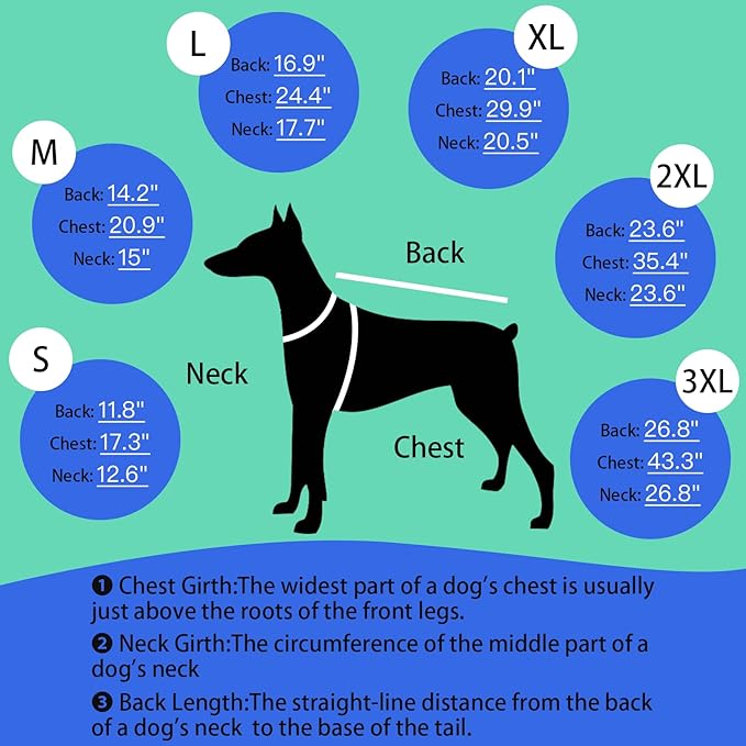 MIGOHI Dog Coat with Harness Built in, 2-in-1 Water-Resistant Dog Jacket, Reflective Snowsuit for Large Dogs, Fleece Lined with Turtleneck, Adjustable Buckle Coats, Border Collies, Navy Blue, XL