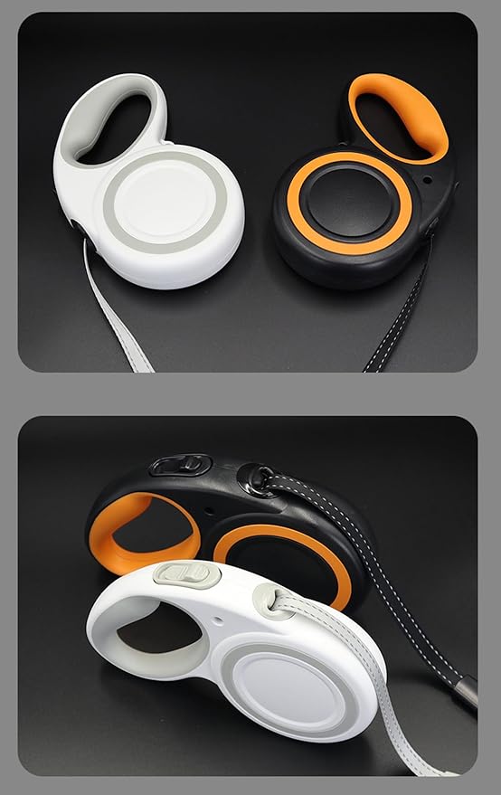 10 Ft Retractable Dog Leash, 360° Tangle-Free Heavy Duty Great Leashs for Dog up to 44lbs with Anti-Slip Handle, Dog Walking Leash Suitable for Small 44lbs Dogs(Black,S)