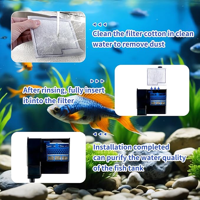 10 Pack Medium Filter Cartridges Compatible with Aqueon Replacement Filter Cartridges with Aqueon QuietFlow LED PRO Power Size 10 & E Internal Power Size 20