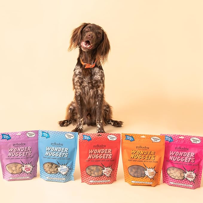 Polkadog Wonder Nuggets – Soft & Chewy Dog Treats with Sweet Potato & Beef – Healthy, Limited Ingredient Training Treats for All Dog Breeds and Ages – Natural, Made in USA – 10 oz