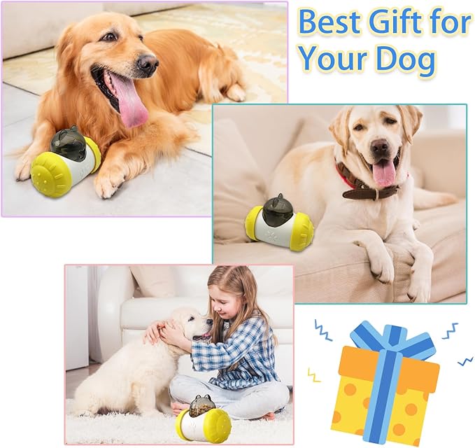 Dog Treat Toy - Interactive Dog Toys for Boredom, Treat Dispensing Enrichment Dog Puzzle Toy Food Puzzles Ball for Mental Stimulation Boredom Buster (C)