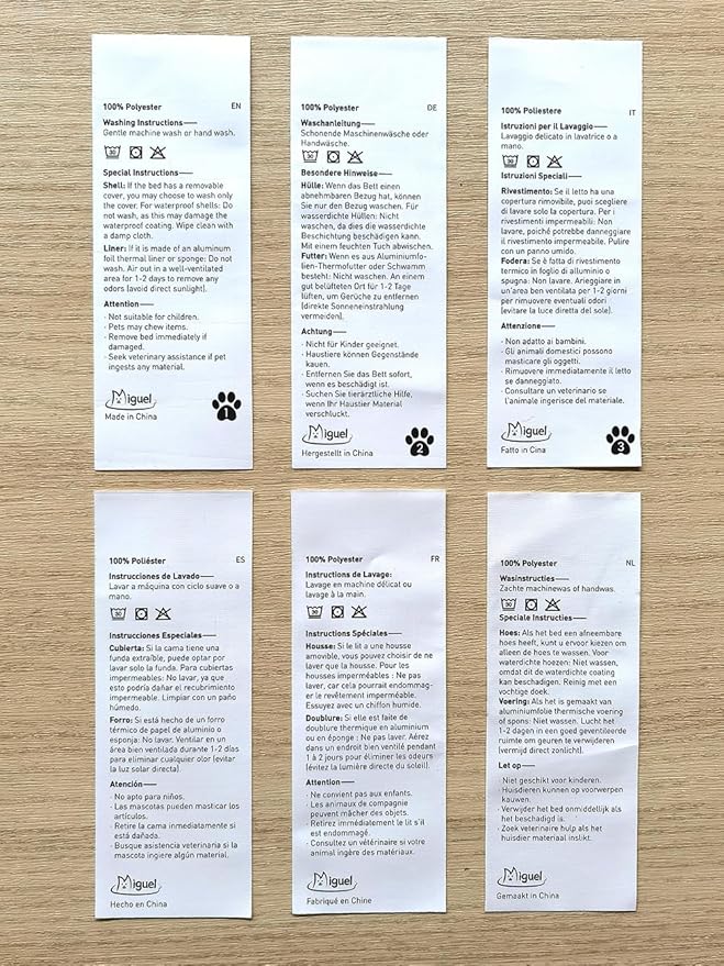 Miguel Washable Cat Beds for Indoor Cats, Easy to Wash Small Pet Sofa with Removable Cushion, Rectangle Bolster Kitten Bed with Anti-Slip Bottom, Brown 18 Inch