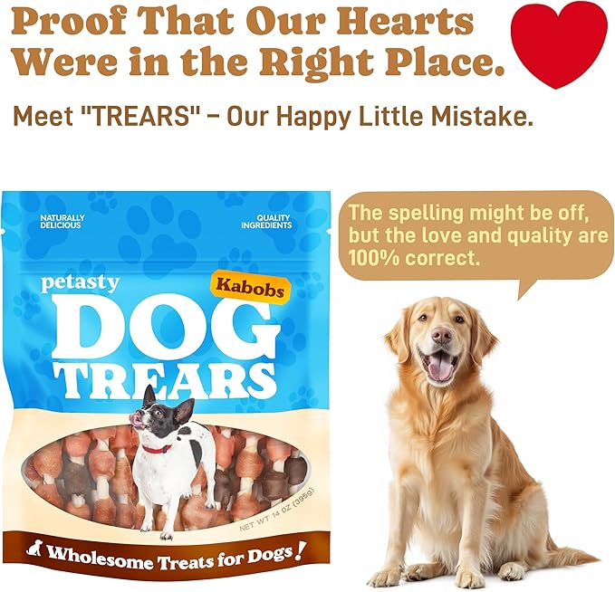 Dog Kabobs Rawhide Treats,5-Flavor Long-Lasting Chews Training Snacks,Healthy Dog Treats for Puppies,Small,Medium&Large Dogs with Chicken,Sweet Potato,Duck,Cheese&Hide Sticks 14oz,18 Count