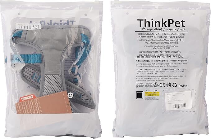 ThinkPet No Pull Harness Breathable Sport Vest with Handle-Dog Harnesses Reflective Adjustable for Medium Large Dogs