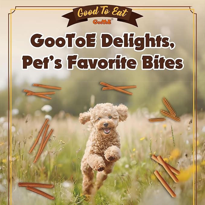 Gootoe Chicken Dog Treats – Chicken Sticks with Sweet Potato 1.5 lb – All Natural, Grain-Free, Low Fat, Premium Training Chews, Healthy & Easily Digestible