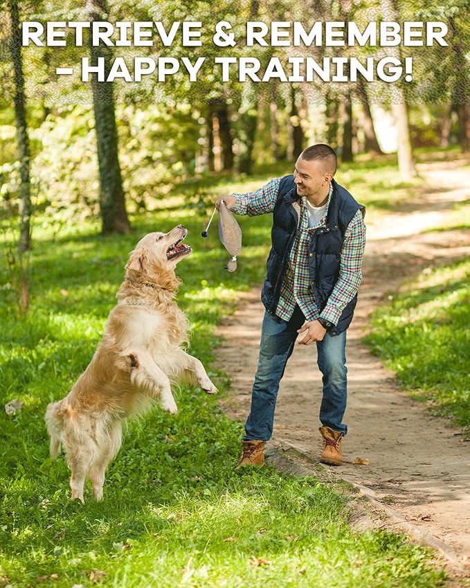 Dog Bumper for Water Retrieving - Bionic Dove Dog Training Dummy with Floating and Tear - Hunting Dog Toy - Durable Bite-Resistant Toy for Hound Training(Dove)