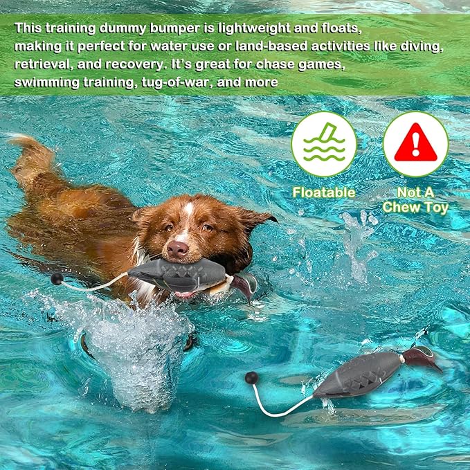 Archerest Dead Duck Dove Pheasant Dummy Bumper Toys for Waterfowl Hunting Retriever Dog Training, Floating Mallard Dummy Trainer Outdoor Soft Durable Realistic Fowl