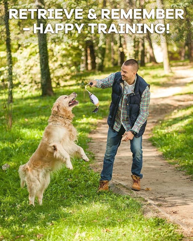 Duck Dummy Bumper Toys for Hunting Retriever Dog Training, Training Dummy with Floating and Tear-Resistant Design for Water and Land Retrieval Training