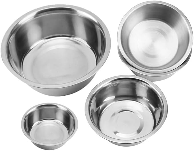 Greendale - 2 Pack - 10 Cup Capacity - Stainless Steel Metal Dog Bowls - Perfect for Dog Food and Water. Wrong Size? Click to Look at Our Size Options.