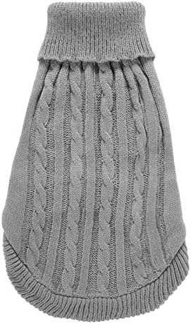 Dog Sweater, Warm Dog Sweaters for Small Dogs Medium Large Dogs, Cute Winter Classic Turtleneck Pet Sweater Cat Sweater Dog Clothes Coat Dog Christmas Sweaters for Girls Boys Dog Puppy Cat