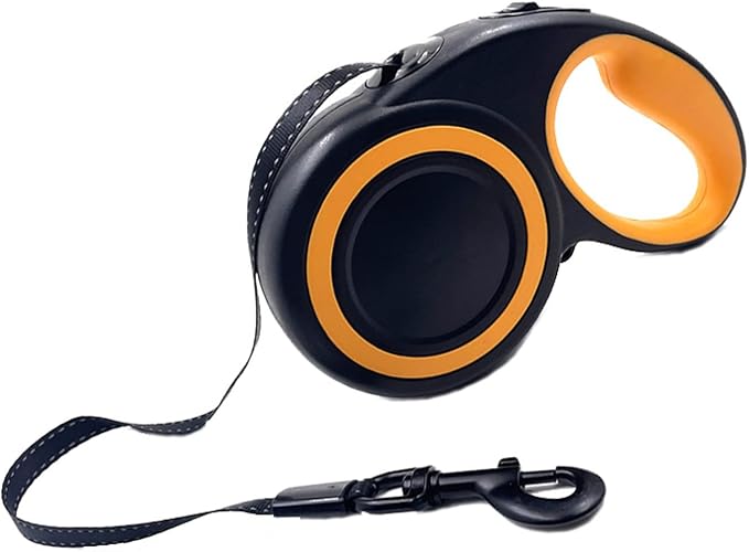 10 Ft Retractable Dog Leash, 360° Tangle-Free Heavy Duty Great Leashs for Dog up to 44lbs with Anti-Slip Handle, Dog Walking Leash Suitable for Small 44lbs Dogs(Black,S)