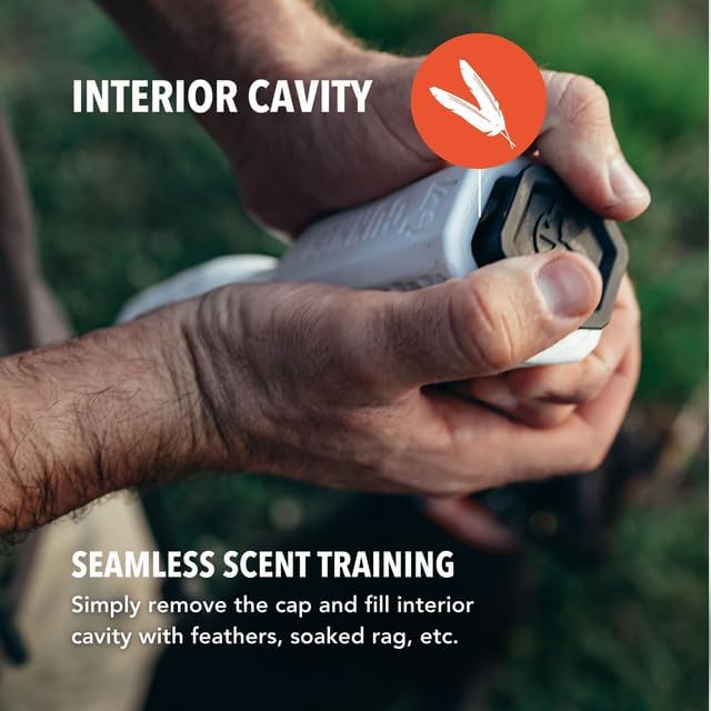 GUNNER Dog Training Bumper - Durable Retriever Dummy for Professional Training, Perfect for Water Activities, Hunting, and Outdoor Retrieval Practice, with Adjustable Rope for Easy Handling (White)