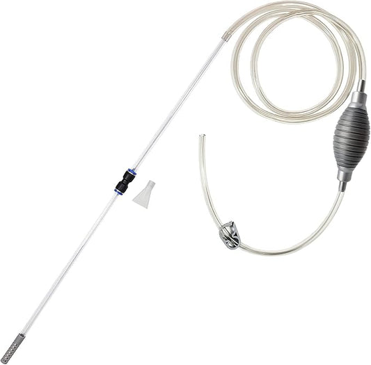 10 Gallon Fish Tank cleaner and Aquarium Water Changer Siphon with a Thinner Water Tubing. Perfect for Cleaning Small Fish Tanks, Gravel Vacuum for Aquarium Kit