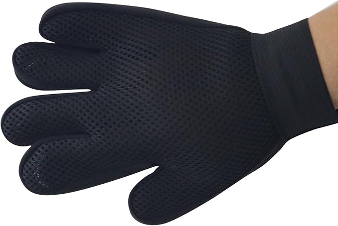 1 Pair Reusable Pet Hair Remover Gloves,Gentle Pet Shedding Glove Brush,Glooming Gloaves,Massage Mitt with Enhanced Five Finger Design - Perfect for Dogs & Cats with Long & Short Fur