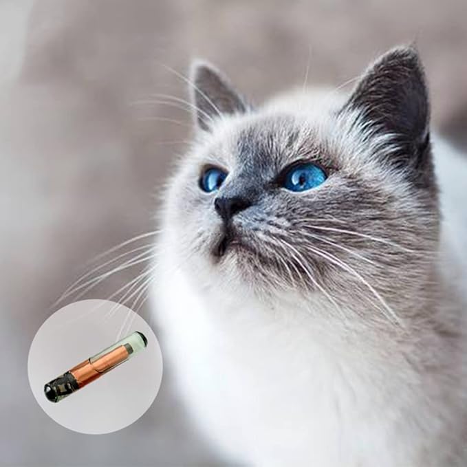 10 Packs, 1.25x7mm ISENVO Pet Microchips 134.2khz Registration Animal Implant Chip FDX-B Pet ID Microchip for Pets Dog Cat Cow Pig Rabbit Pigeon Fish