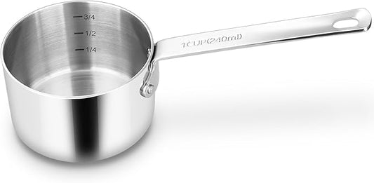 KEAWELL Premium Dog and Cat Food Measuring Cup 18/10 Stainless Steel (1, 1 Cup)