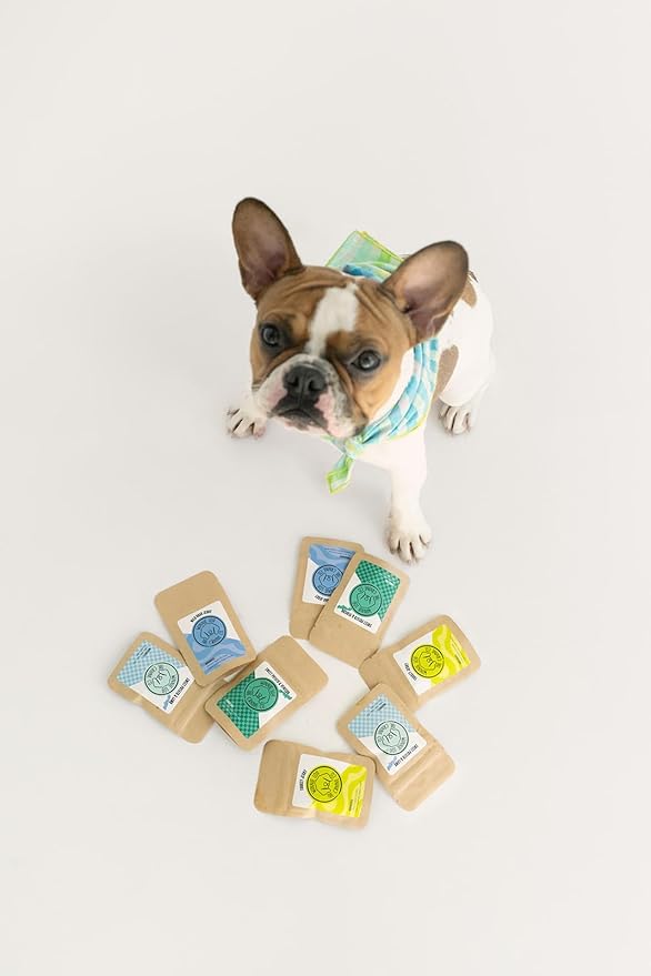 Winnie Lou Organic Healthy Dog Treats – All Natural Dog Jerky Treats Made in USA with Organic Ingredients from Colorado Farms – for Small, Medium, Large Dogs - 6 Sample Packs, 2 Treats Per Pack