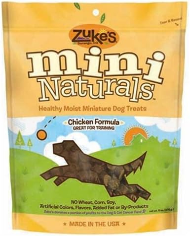 Zukes, Treats Mini Naturals Chicken Recipe, 6 Ounce