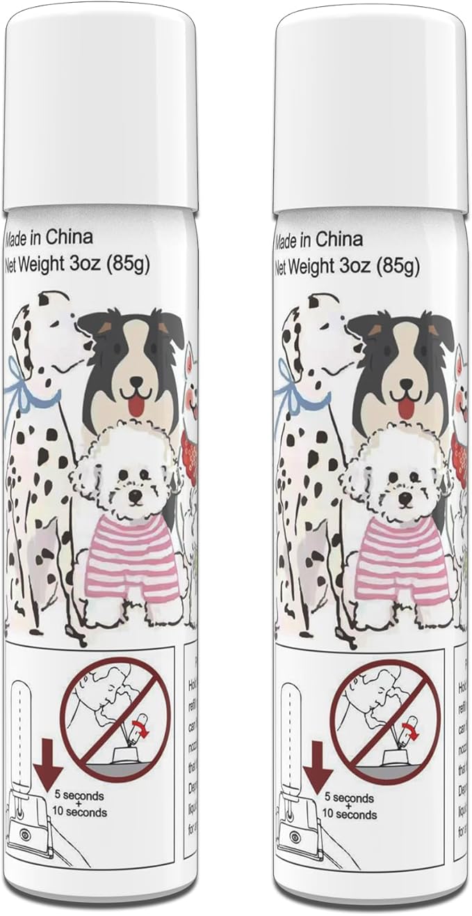 Citronella Spray Refill Can All Other Brand Citronella Spray Dog Collars, Remote Training Collars, Dog Anti-Bark Collars, Humane and Safe Spray for Pets, 90ml/Can (New Formula)