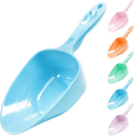 1-Cup Melamine Pet Food Scoop — Precise Feeding & Weight-Management Measuring Scoop for Dogs & Cats, BPA-Free, Durable, Dishwasher-Safe (Baby Blue)
