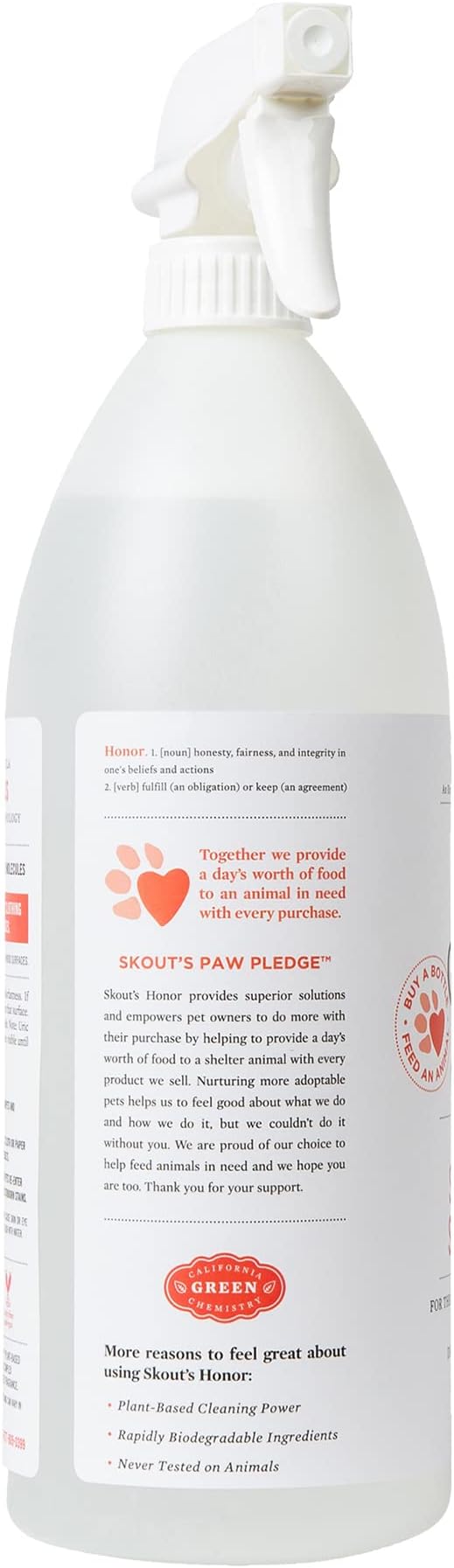 SKOUT'S HONOR Severe Mess, Stain and Odor Remover - Advanced Formula for Tackling the Worst Dog Messes, Eco-Friendly Formula for Carpets and Home, 35oz