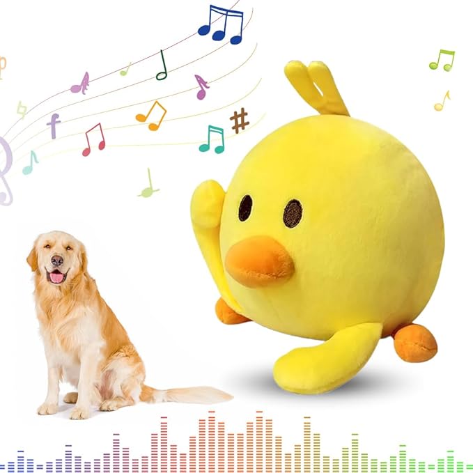 Dog Toys for Small Large Dogs,Puppy Toys to Keep Them Busy,Moving Interactive Squeaky Dog Toy,Active Moving Pet Plush Toy,Small Dog Toys (Duck)