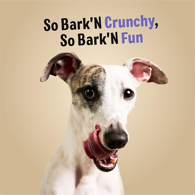 Three Dog Bakery Bark’N Crunch! Chicken Chips, Small 4oz, Cheese Flavor, Crunchy Dog Treats, Two Ingredients, High Protein Snacks, Chicken Treats, Low Calorie Healthy Training Treat, Made in USA