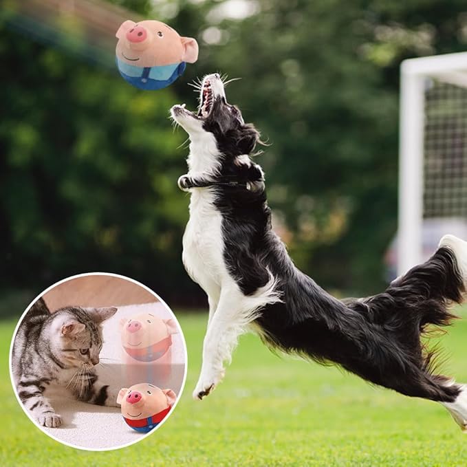 Dog Toys for Small Large Dogs,Puppy Toys to Keep Them Busy,Moving Interactive Squeaky Dog Toy,Active Moving Pet Plush Toy,Small Dog Toys (Duck)