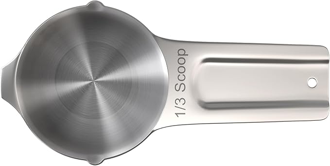 Color Up ⅓ Cup Pet Food Scoop – Stainless Steel Dog Food Scoop Cup – Rust-Resistant, Durable Measuring Scoop for Dogs, Cats, Birds & Rabbits – Ideal for Dry Food & Treats