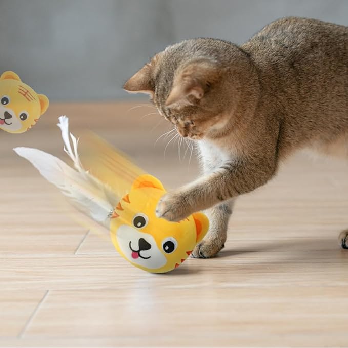 Dog Toys for Small Large Dogs,Puppy Toys to Keep Them Busy,Moving Interactive Squeaky Dog Toy,Active Moving Pet Plush Toy,Small Dog Toys (Rabbit)