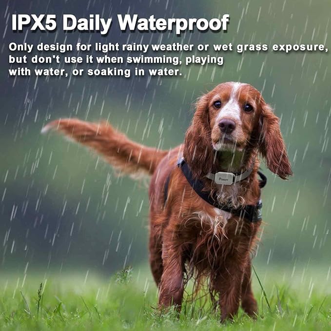 Citronella Dog Training Collar with Remote, Spray/Vibration/Beep, 3 Modes & 3 Spray Levels Humane Citronella Bark Collar, No Shock Rechargeable, 1000ft Range, Only Works with Remote