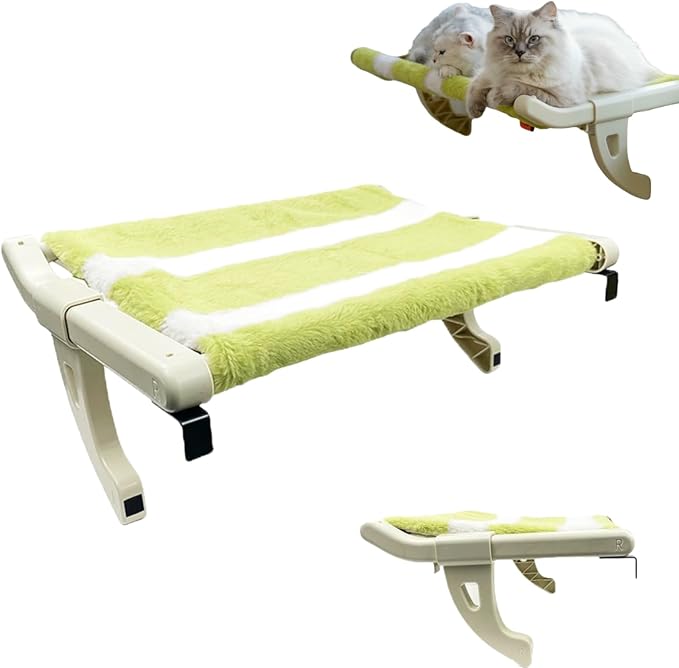 Cat Bedside Hammock,Exquisite Cats Window Sill Perch and Artificial Pet Rack,Hanging Cat Bed with Strong Support