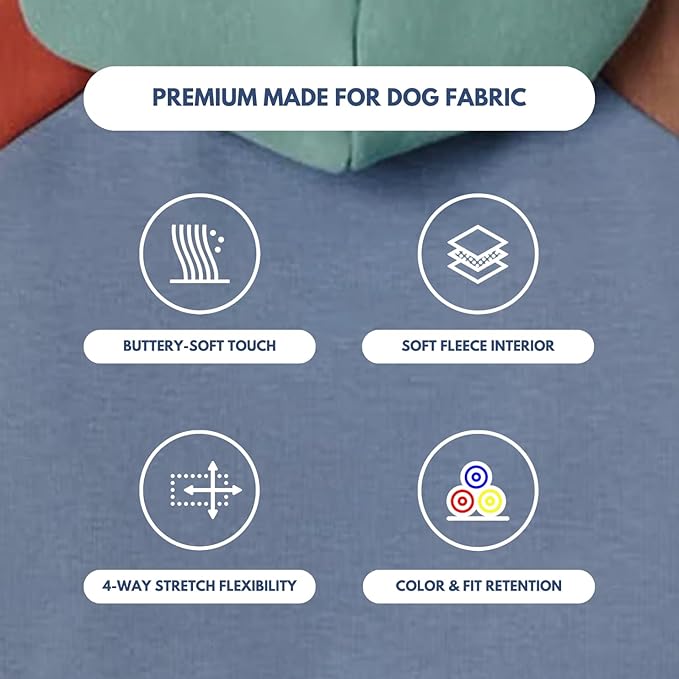 Spark Paws Dog Hoodie – Premium Dog Sweater for Small, Medium, and Large Dogs | Warm Outfits for French Bulldogs, Pitbull, Puppy, Winter Jacket Alternative - Alpine - S