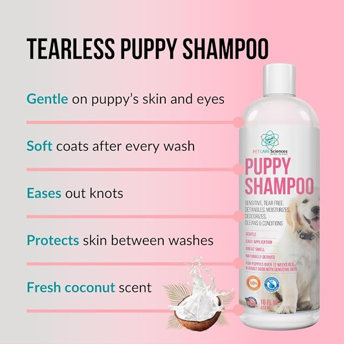 1 Gallon Tearless Puppy Shampoo and Conditioner - Groomers Choice - Made in The USA