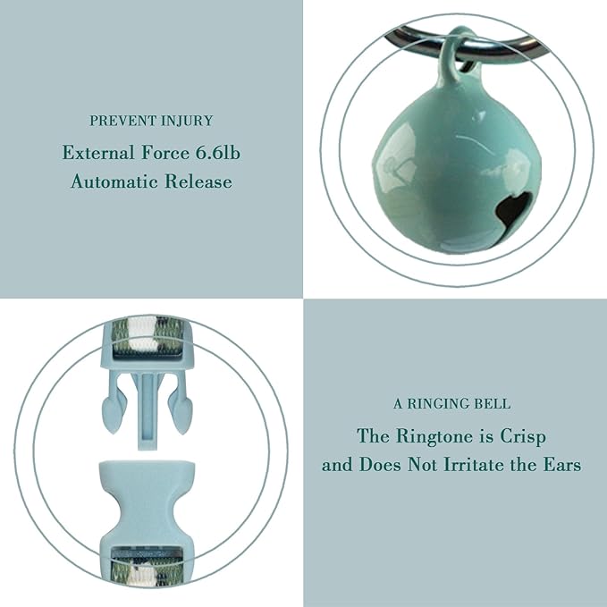 Yizepet Cat Collars, Breakaway Kitten Collar, Cute Kitty Collar in 2 Pack, Pet Supplies Accessories