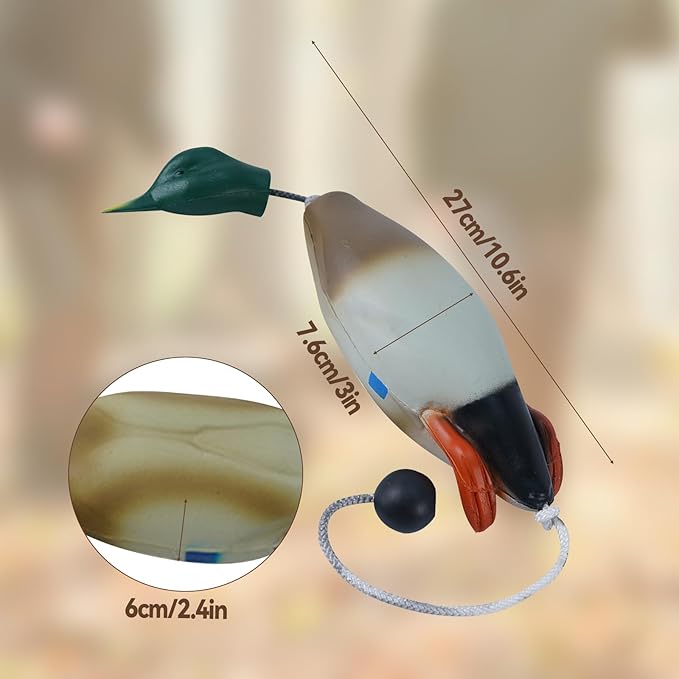 Duck Dog Training, Pheasant Dog Training Dummies for Dog Training Hunting Dog Accessories Dogs Training Dummy Bumper Retriever Floating De-ad Bird Fowl Trainer Hunting Retriever (Duck)