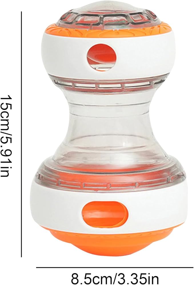 Dog Food Dispenser Puzzle Toy - Adjustable Rolling Treat Dispenser, Slow Feeder | Durable Puppy Enrichment Toy, Brain Stimulation, Mental Exercise, Interactive Pet Training