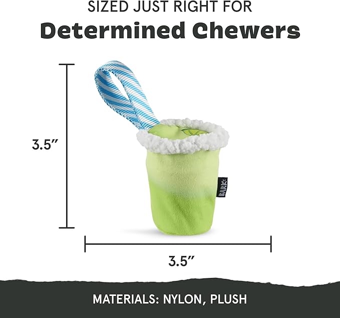 Barkbox Get Ripped Margrrrita Super Chewer Tough Dog Chew Toy for Aggressive Chewers, Plush Cover with Rubber Core - 2 Toys in 1 – Two Layer Treat Dispensing Dog Toy for Large Dogs