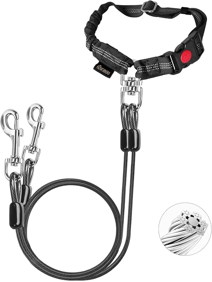 Dog Seat Belt for Car,Chew Proof Puppy Seatbelt,Heavy Duty Pet Leash for Medium & Large Chewer Dogs