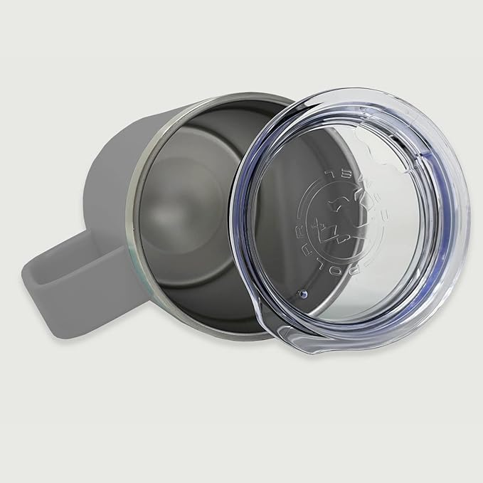 LaserGram 15oz Vacuum Insulated Coffee Mug, Chihuahua Dog, Personalized Engraving Included (Gray)