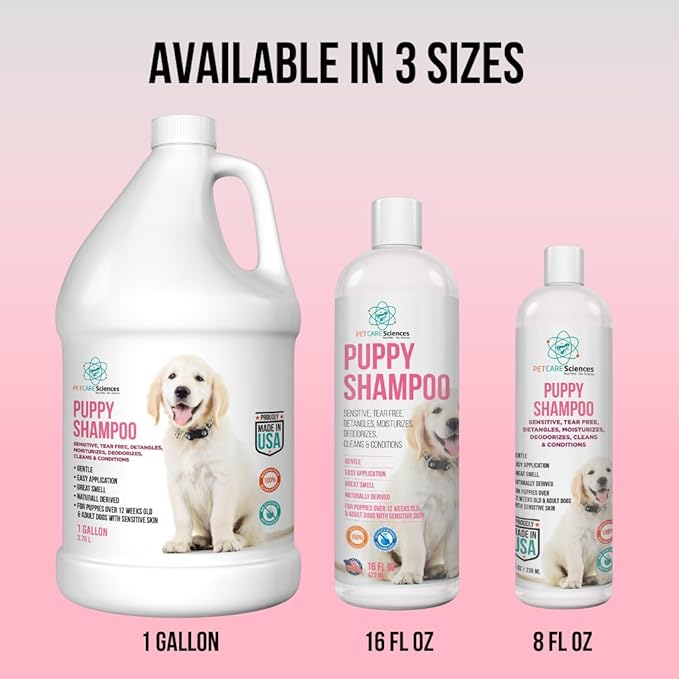 1 Gallon Tearless Puppy Shampoo and Conditioner - Groomers Choice - Made in The USA